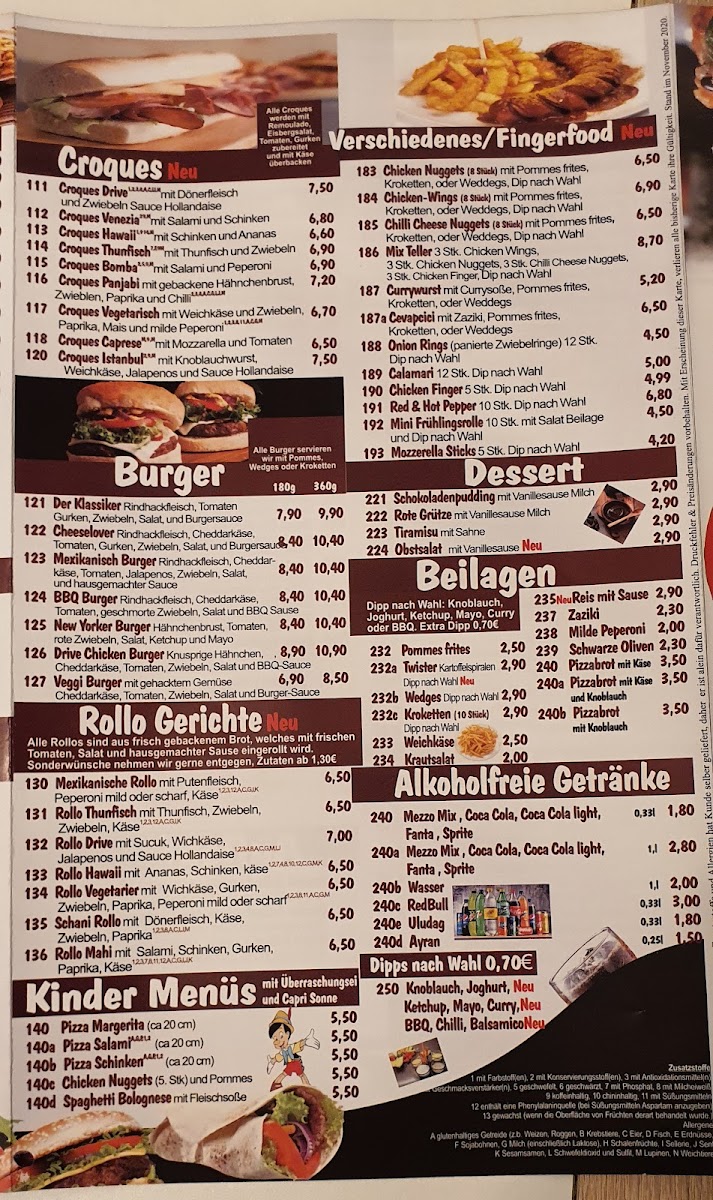 Menu Pizza Drive ((Pizza Takeaway))-1